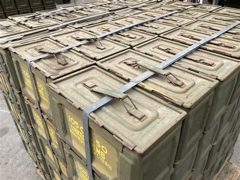 ww2 us metal ammo boxes|amm box cal 50 m2.